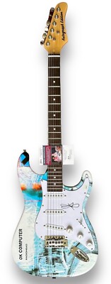 JONNY GREENWOOD Signed Guitar Custom Graphics 1/1 JSA COA