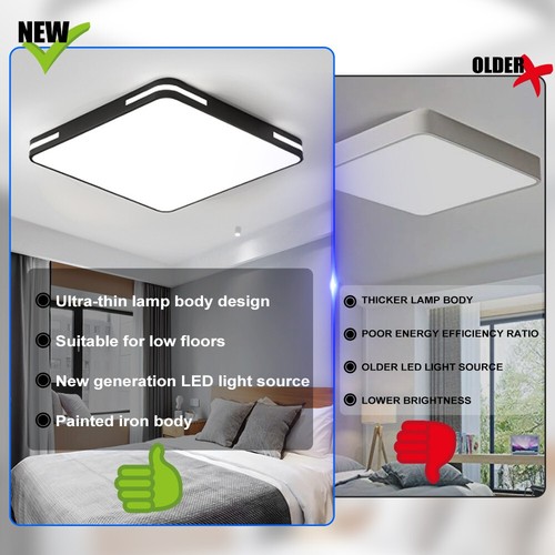 LED Ceiling Lights Square Panel Down Light Kitchen Bedroom Living Room Wall Lamp - Picture 11 of 12