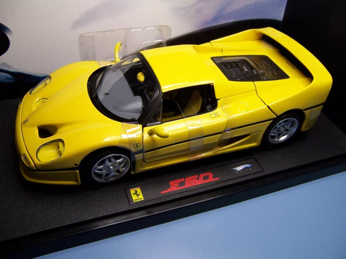 HOT WHEELS ELITE J2929 FERRARI F50 Yellow 1 18 NIB eBay