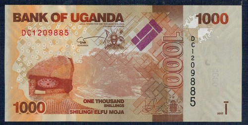 Uganda 1.000 Shillings 2017 P.M. N° 49e Superior - Gian 4 - Imagen 1 de 2