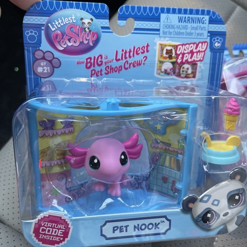4x Littlest Pet Shop LPS Pet Nook Sushi Cafe G7 # 25 And 21 Axolotl 31 60 Tucan - Picture 2 of 16