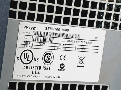 PELCO SEB5100-1500 Storage Expansion Box # Made in USA - Picture 2 of 6