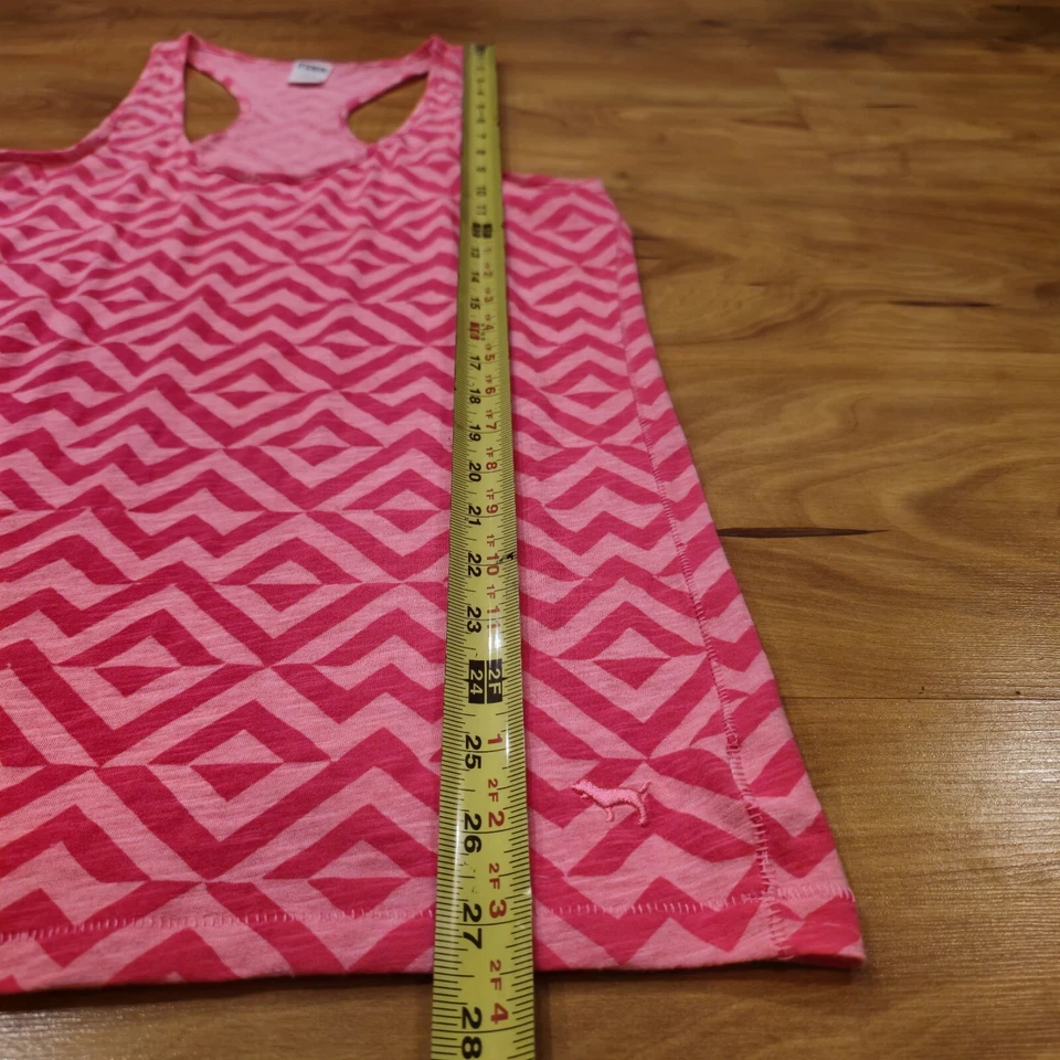 Camiseta sin mangas Y2K de colección Victoria's Secret ROSA rosa caliente camisa para mujer talla L Foto 4 de 4