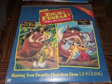 Timon & Pumbaa's Wild Adventures Hangin With Baby & Grub's On Laserdisc LD