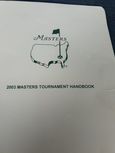 Golf Masters Turnierhandbuch 2003. Year After Tiger Win. Tolle Lesung Selten - Bild 2 von 9