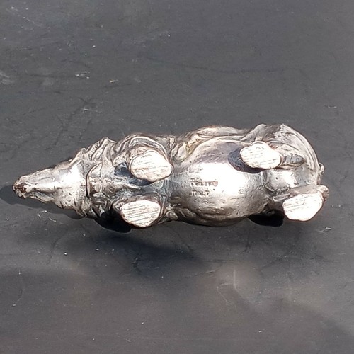 Vintage Italy Rhinoceros Rhino Bronze Sculpture Art Deco Figure paperweight - Picture 9 of 12