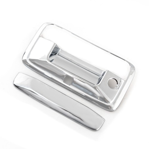 Fits 2014-2018 Chevy Silverado Chrome Top Mirror 4Dr Handle Tailgate Covers - Picture 11 of 16