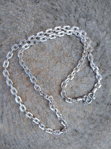 Collana catena antica etnica argento sterling 925 massiccio originale da uomo regalo BD - Foto 12 di 12