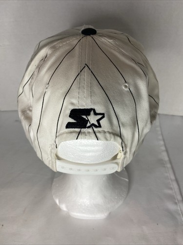 Vintage seltene NBA San Antonio Spurs Starter Nadelstreifen Druckknopflasche Mütze Basketball - Bild 7 von 12