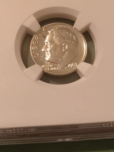 1963 ROOSEVELT DIME 10C NGC PR 66 Silver Coin 