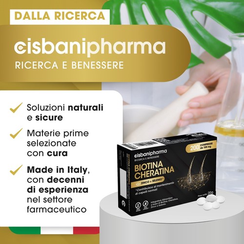 CISBANI PHARMA Biotina Cheratina - Integratore Capelli e Rinforzante Unghie - Foto 7 di 7