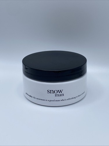 Philosophy Snow Man Glazed Body Souffle Moisture Lotion 8 oz. UNSEALED NWOB