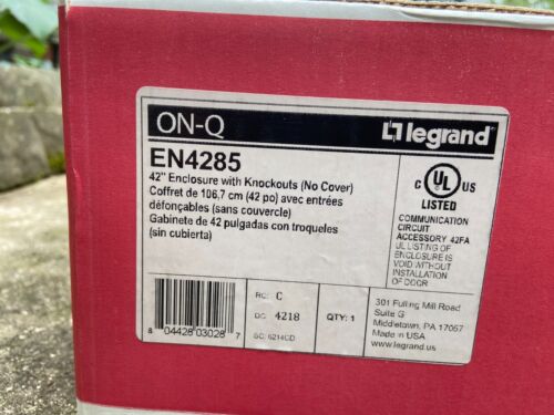 ON-Q Legrand EN 4285 42" Enclosure Metal - Knockouts No Door Fiber To Home + MDU - Picture 2 of 6