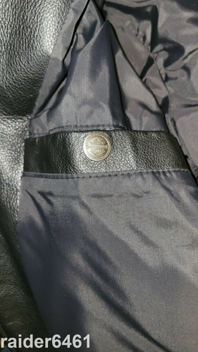 Harley Davidson Men's Blk Leather Jacket Basic Skins USA Made  L 95100-97VM GUC - Picture 10 of 11