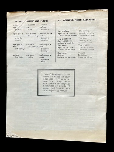 Vintage Learn a Language Conversational Spanish Course Book 2 Booklet - Bild 2 von 2