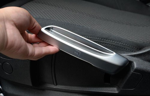 Seat Button Handle Cover Trim 2X For BMW 2 Series Touring 2017-2018 Matte Silver - Picture 5 of 14