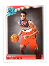 2018-19 Donruss Basketball #192 Troy Brown Jr. Rated Rookie Washington Wizards
