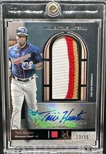 Torii Hunter 2024 Topps Museum Collection Momentous Material Jmbo Patch Auto /15