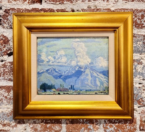 Cornelis Botke - 1927 Ojai Ackerland am Topa Topa Berg - Ölgemälde - Bild 2 von 9
