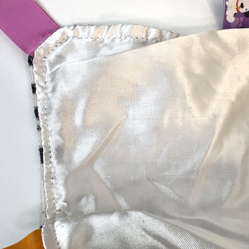 Taggies Zebra Lovey Security Blanket Black White Satin Back Rattle PRELOVED - Picture 14 of 14