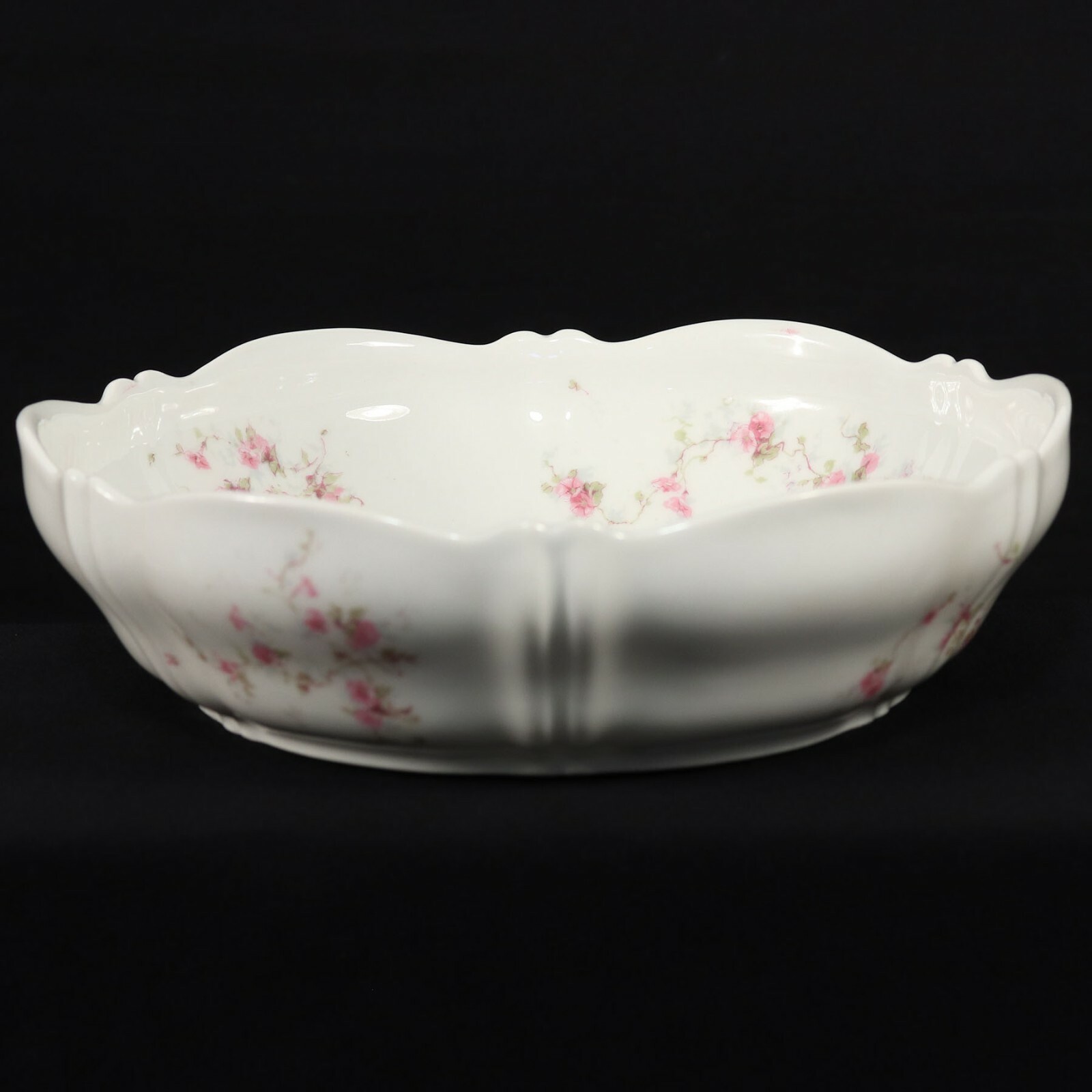 Theodore Haviland Limoges Antique Floral Serving Bowl Schleiger 159y Pate a Feu