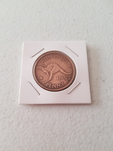 Coin - 1952 Australian Penny Genuine Circulated King George VI KG Polished Perth - Picture 3 of 4