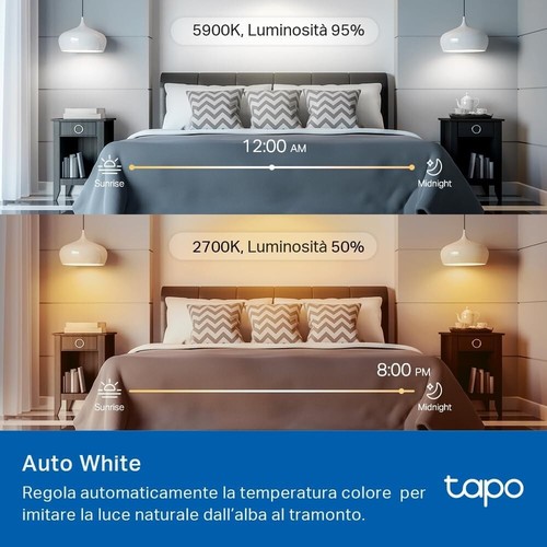 Tapo L535E Matter Lampadina WiFi Intelligente LED Smart Multicolore, E27 Lampa - Foto 8 di 12