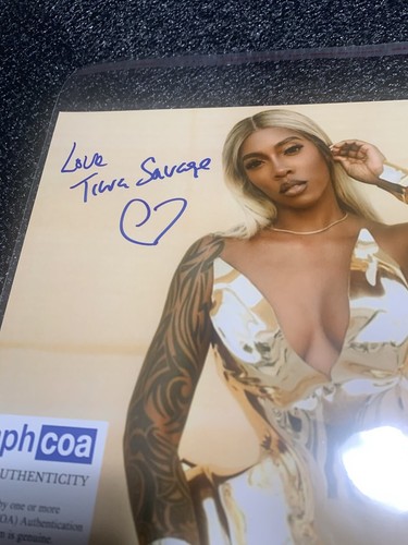 Tiwa Savage Signed 8x10 Photo Singer NIGERIAN DANCE HALL MUSICIAN ACOA JSA PSA - 第 2/5 張圖片