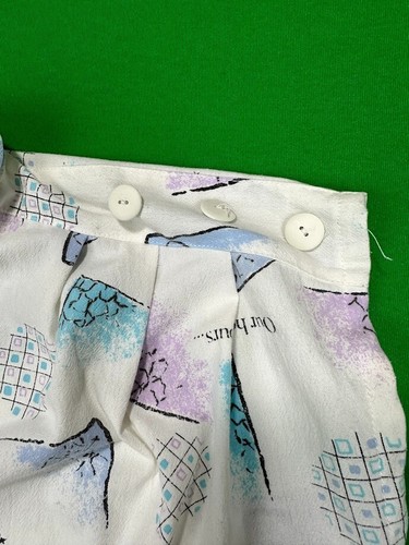 Vintage 80s Dubai Bank Blouse Women's Medium / Large Sleeveless - Picture 3 of 8