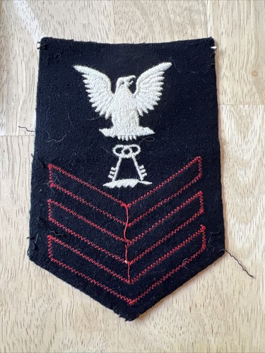 U.S.N. Navy 1ST ClassPetty Officer Commissary Steward Rate Felt Patch - Picture 11 of 11