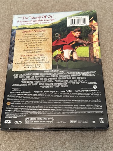 Harry Potter And The  Sorcerer's Stone - 2001 DVD Special Wide Screen Edition - Picture 2 of 5