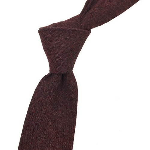 Corbata a cuadros espina de arenque para hombre de diente de gallo de lana sintética formal boda clásica - Imagen 4 de 15