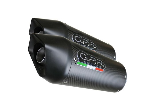 DUCATI MONSTER 796 2010-2014 DUAL SLIP ON EXHAUST RACING CARBON OVAL GPR ITALIA - Bild 2 von 4