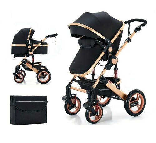 Trally® 3 in 1 Kombi Kinderwagen Komplettset Buggy Reisebuggy Autositz Alu 800  - Bild 4 von 12