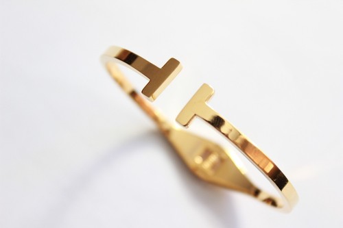 Women Stainless Steel Gold T Cuff Open Bangle Bracelet Jewelry Adjustable USA - Picture 4 of 6