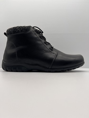 Propet Boot Propét Delaney Black Leather Boots Shoes 10W US/8UK/41EU