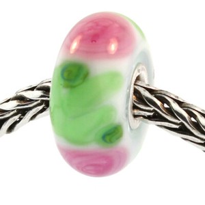 Authentic Trollbeads 61372 Rose Glass Bead