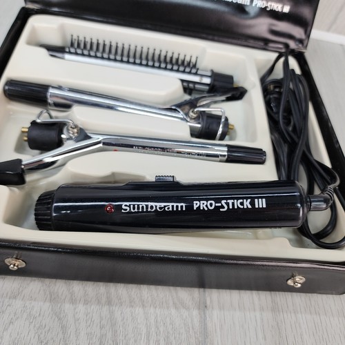 Sunbeam PRO-STICK III Curling Iron Set - 3/4 & 1/2 & 5/8 Vintage Changeable - Picture 2 of 11