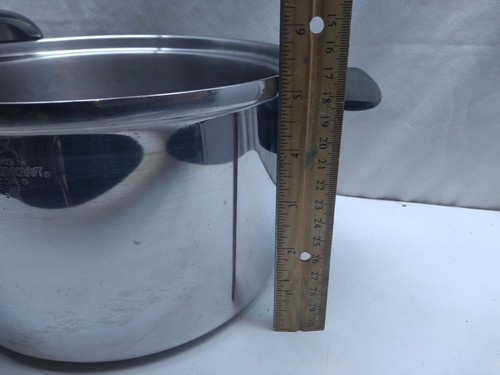 Townecraft Chef's Ware 6.5 Qt Stockpot T-304 Surgical Stainless Dutch Oven & Lid - Picture 7 of 8