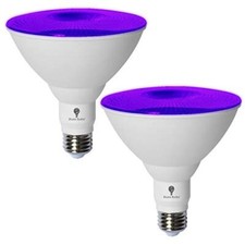 2 Pack BlueX LED Par38 Flood Purple Light Bulb - 18W 120Watt Equivalent - -