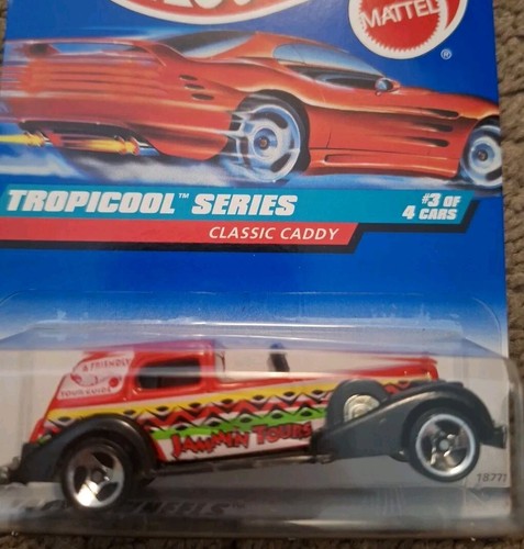 Hot Wheels 1998 Tropicool Series Collector # 695 Classic Caddy W/ 5sp Jammin  - Picture 1 of 3