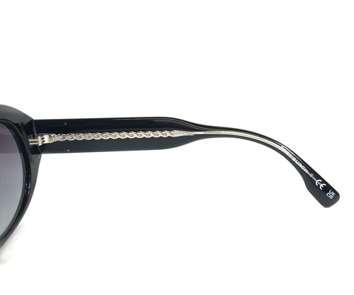 Tory Burch Sunglasses TY7214U 1709/8G Black Oval Frames w/ Grey Gradient Lenses - Picture 8 of 13