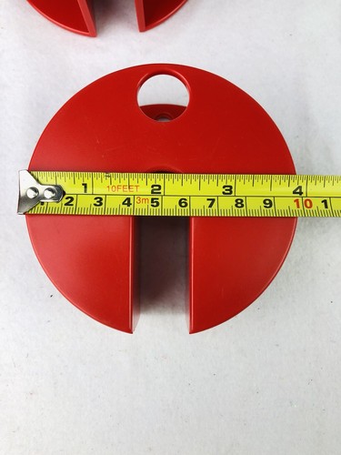 🟨 Set 3 Attaccapanni Vintage 80s Plastic Coat hangers Stoppino Style✈️worldwide - Foto 13 di 20