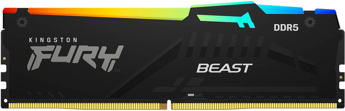 32GB Kingston Technology FURY Beast RGB DDR5 5200MHz CL40 Memory