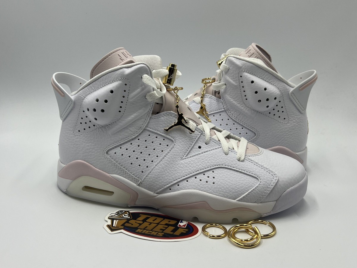 Nike Air Jordan 6 Retro Gold Hoops Size 9.5M/11W Authentic