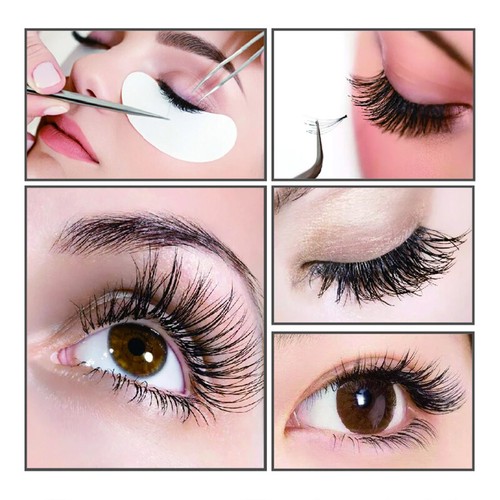 Extensiones de pestañas debajo de los ojos almohadillas de gel parches de pelusa salón de maquillaje 1-200 Reino Unido - Imagen 3 de 5
