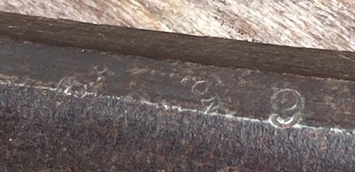 D. R. BARTON(?)  9'' DRAW   KNIFE SPOKE SHAVE, 17" OVERALL,  1800's(?) - Picture 6 of 15