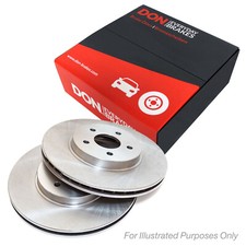2x Brake Discs Vented For Nissan 200SX S13 2.0i 16V DON Front 40206011VA