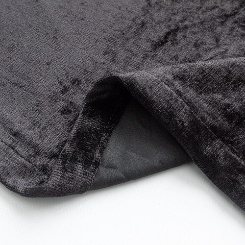 Luxury Crushed Velvet Curtains Pair Fully Lined Eyelet Ring Top Ready Made Thick - Picture 8 of 38