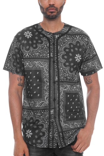 Camiseta de béisbol para hombre poliéster cachemira equipo deporte con botones camiseta de moda - Imagen 6 de 11